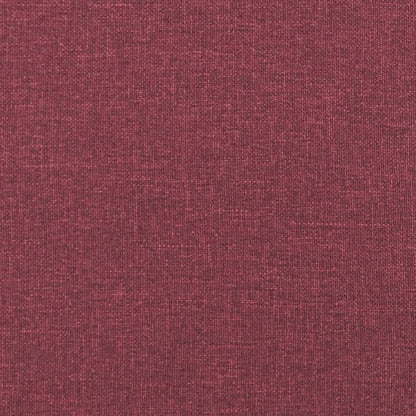 4-Delige Loungeset Met Kussens Stof Wijnrood met kussens en voetenbankje