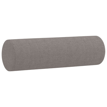 3-delige Loungeset met kussens stof taupe Taupe met kussens