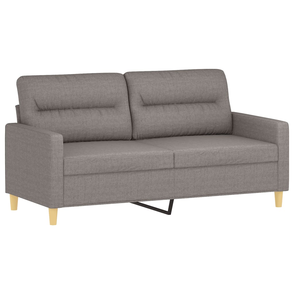 3-Delige Loungeset Met Kussens Stof Taupe