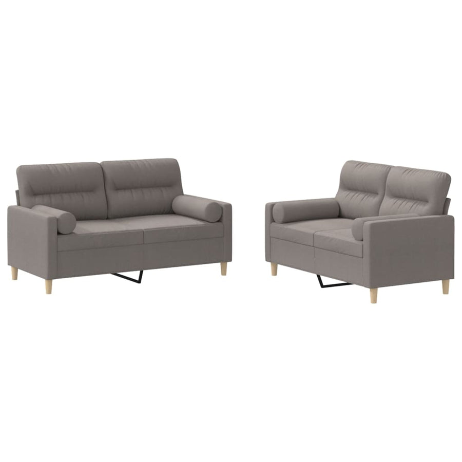 2-Delige Loungeset Stof Taupe