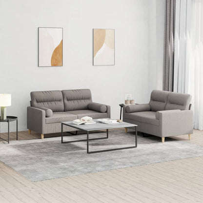 2-Delige Loungeset Stof Taupe