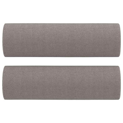 3-Delige Loungeset Met Kussens Stof Taupe