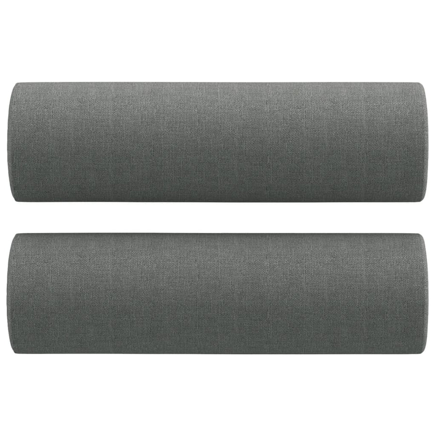 2-Delige Loungeset Stof Donkergrijs met kussens