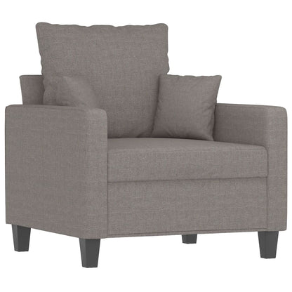 3-Delige Loungeset Stof Taupe met kussens