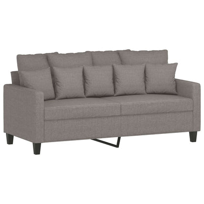 2-Delige Loungeset Met Kussens Stof Taupe