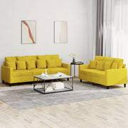 Loungeset 2-delig fluweel geel