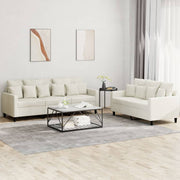 Loungeset 2-delig fluweel crème