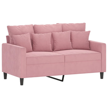 3-Delige Loungeset Met Kussens Fluweel Roze