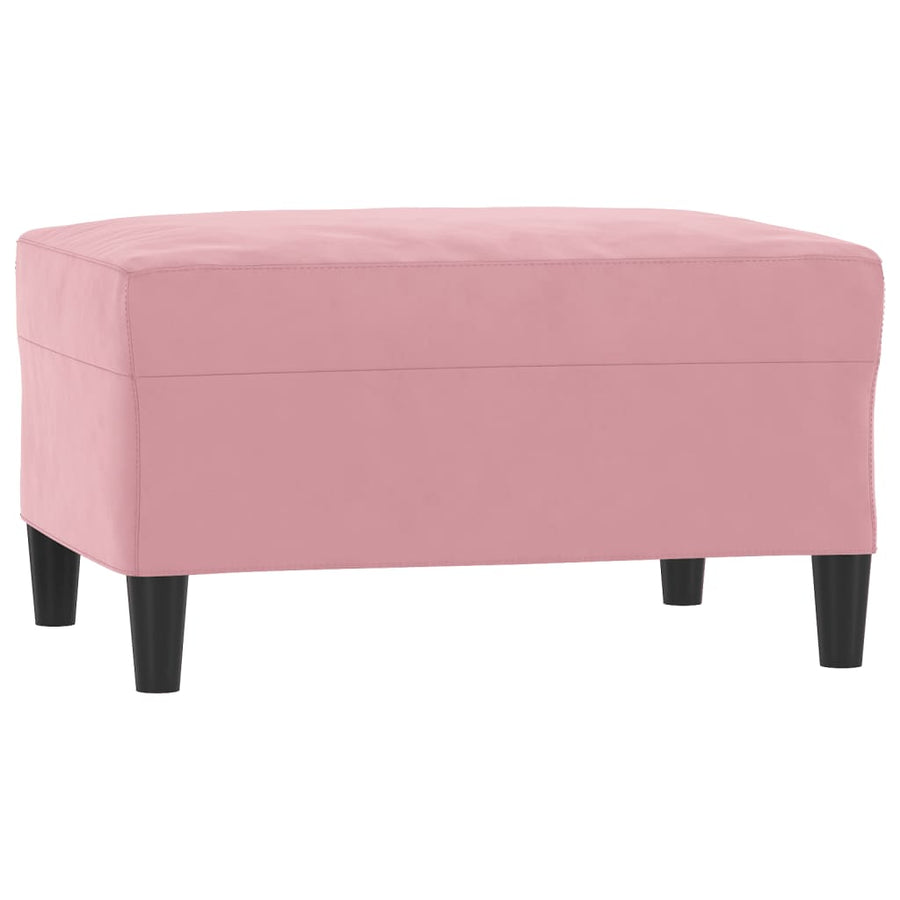 3-Delige Loungeset Met Kussens Fluweel Roze