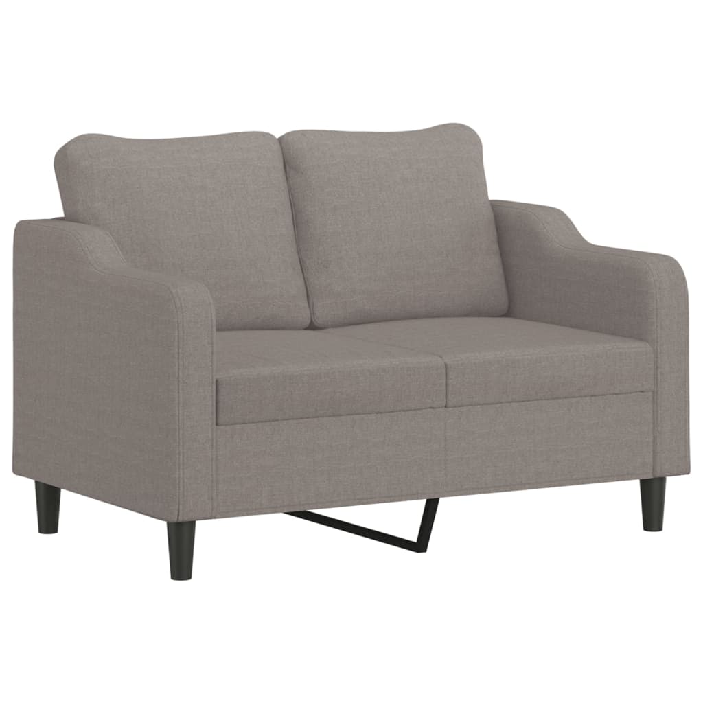 3-Delige Loungeset Stof Taupe met kussens
