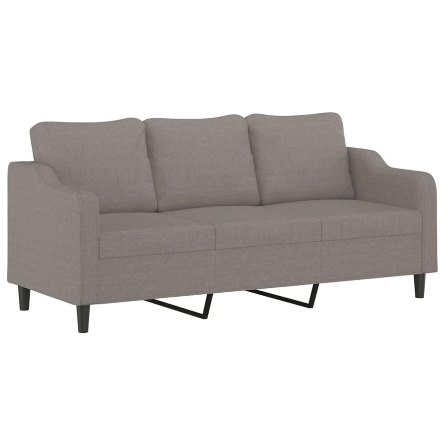 3-Delige Loungeset Stof Taupe met kussens