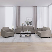 Loungeset 3-delig stof taupe