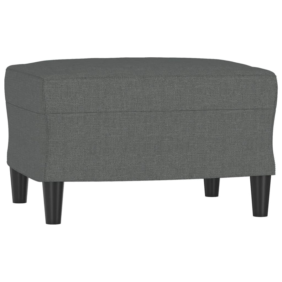 4-delige Loungeset met kussens stof donkergrijs