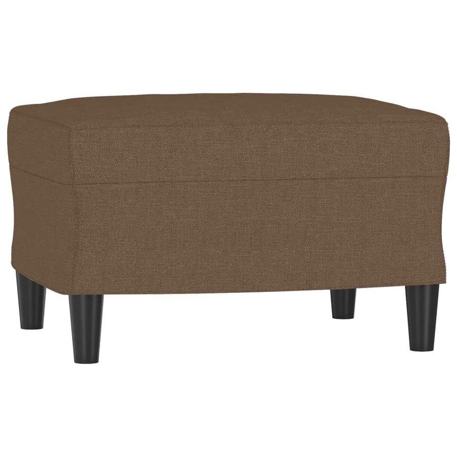 4-delige Loungeset met kussens stof bruin
