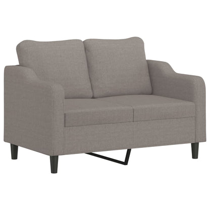 4-delige Loungeset met kussens stof taupe