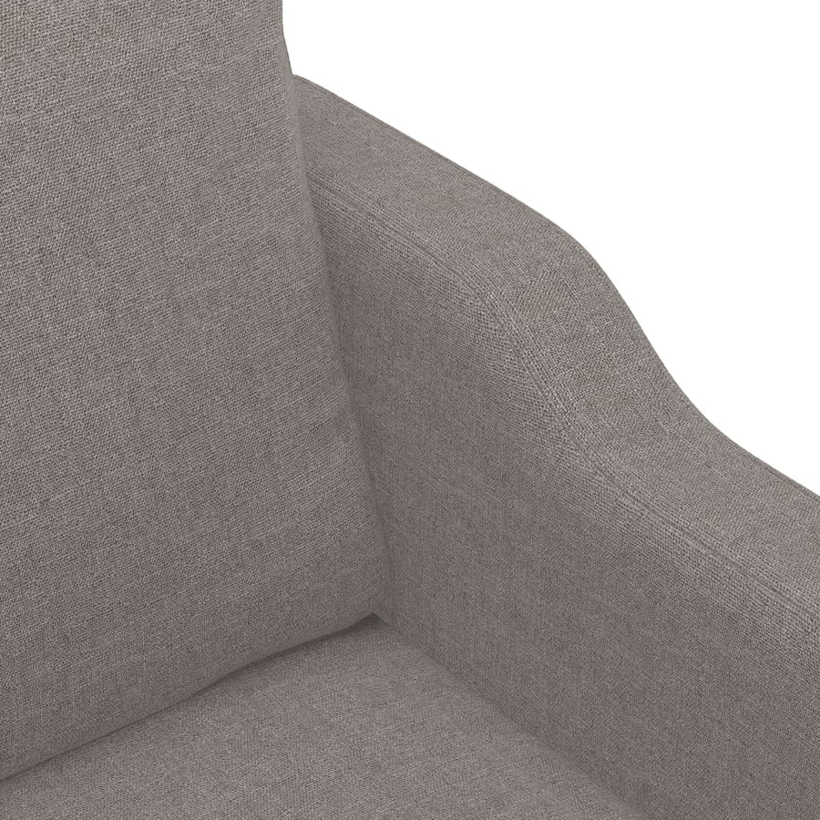 4-delige Loungeset met kussens stof taupe