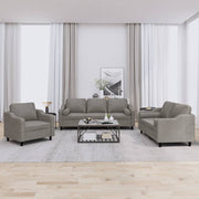 Loungeset 3-delig stof taupe