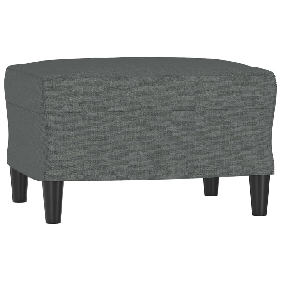 4-delige Loungeset met kussens stof donkergrijs