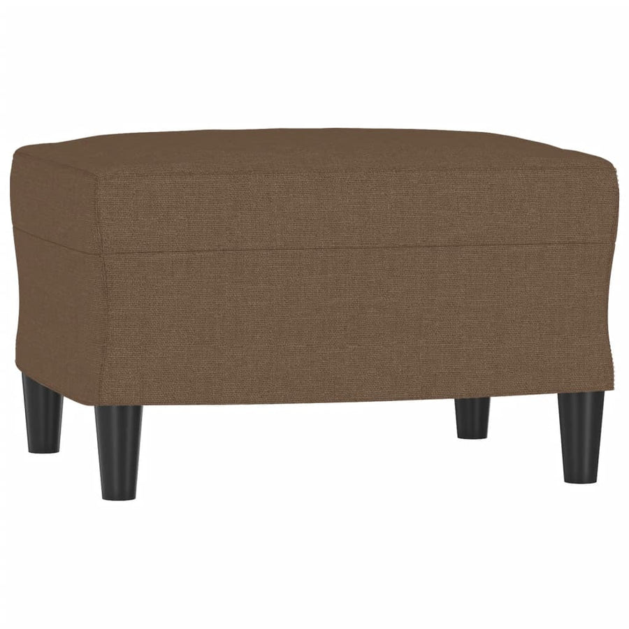 4-delige Loungeset met kussens stof bruin