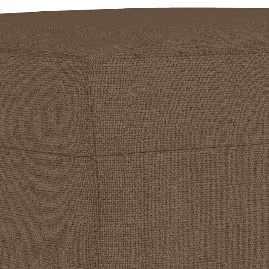 4-delige Loungeset met kussens stof bruin