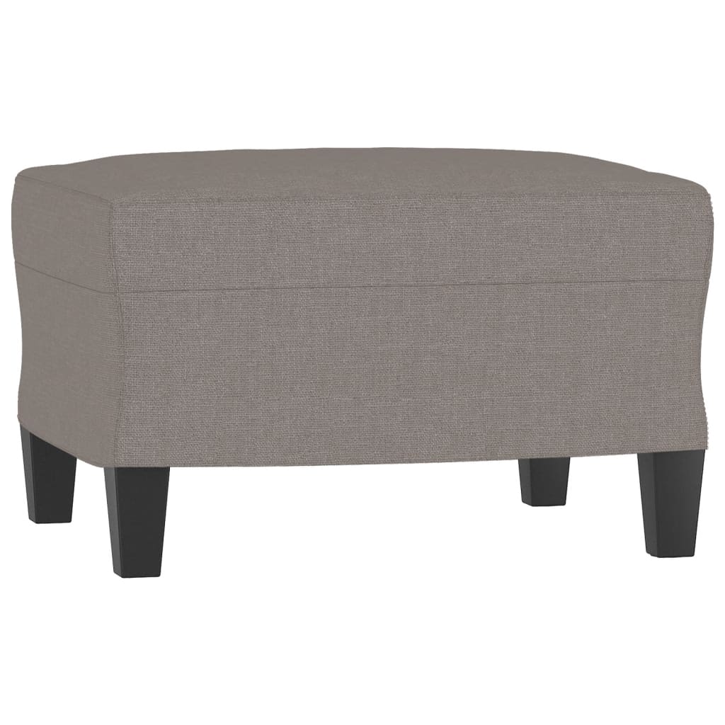 3-delige Loungeset met kussens stof taupe
