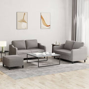 Loungeset 3-delig taupe stof