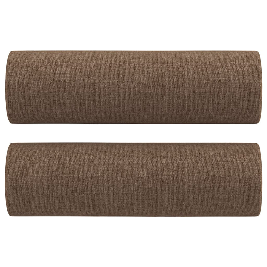 2-Delige Loungeset Stof Bruin met kussens