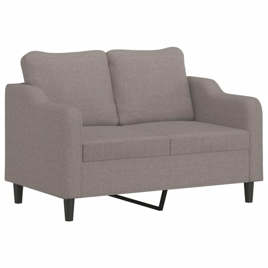 2-Delige Loungeset Stof Taupe met kussens