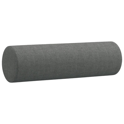 3-delige Loungeset met kussens stof donkergrijs