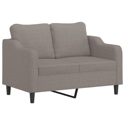 3-delige Loungeset met kussens stof taupe