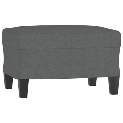 3-delige Loungeset met kussens stof donkergrijs