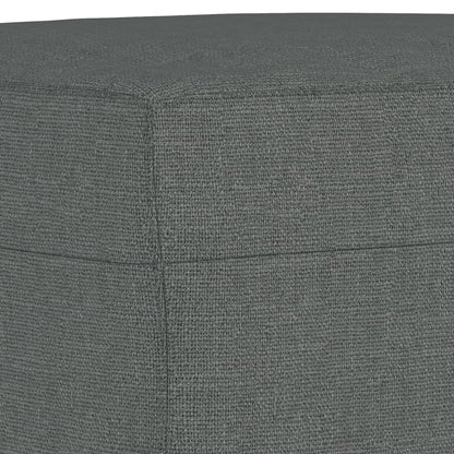 3-delige Loungeset met kussens stof donkergrijs