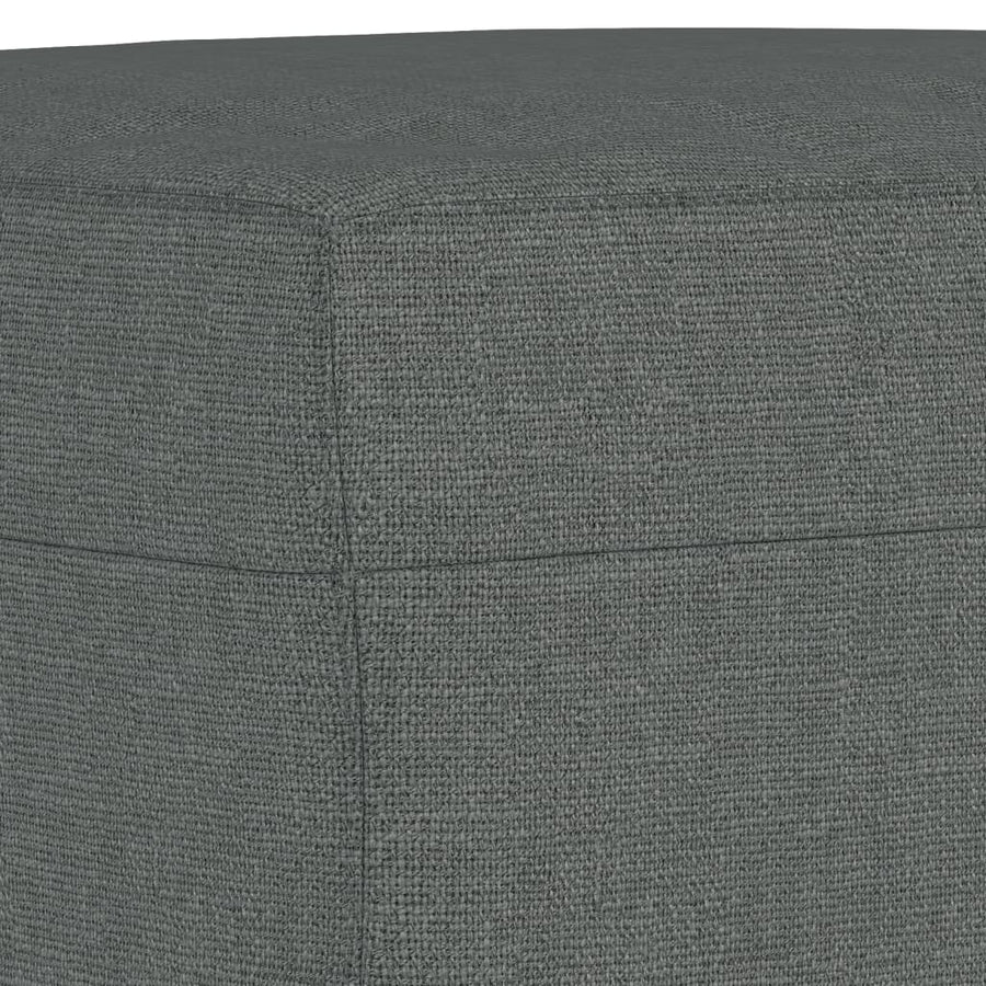 3-delige Loungeset met kussens stof donkergrijs