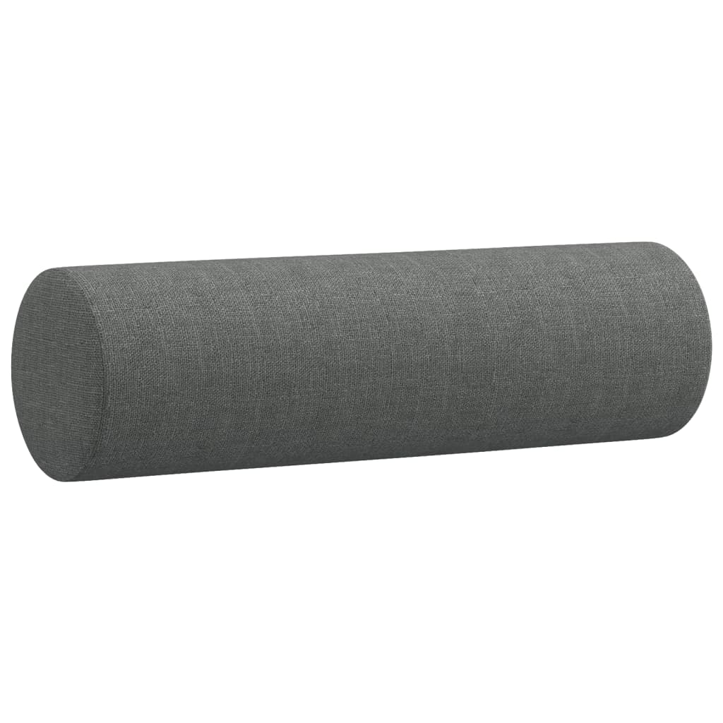 3-delige Loungeset met kussens stof donkergrijs