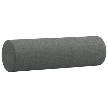 3-delige Loungeset met kussens stof donkergrijs