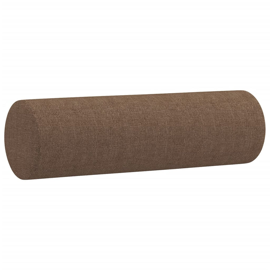 3-delige Loungeset met kussens stof bruin