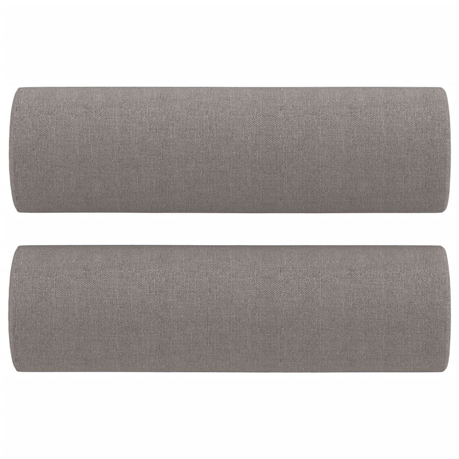 3-delige Loungeset met kussens stof taupe