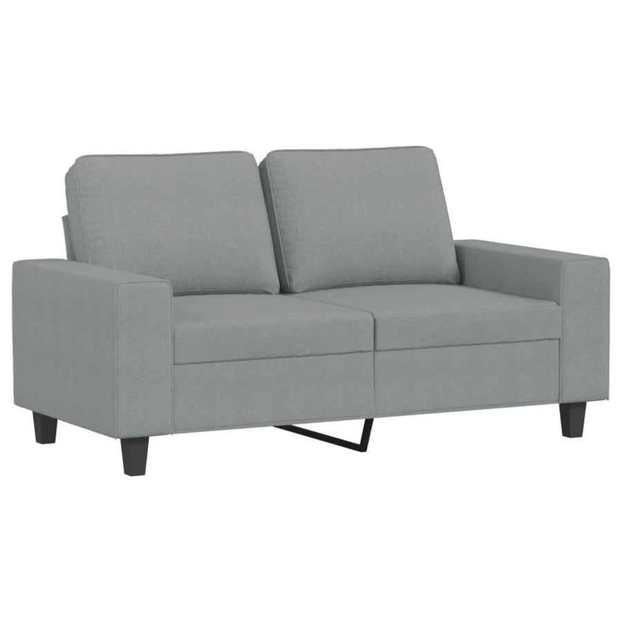 3-Delige Loungeset Stof Lichtgrijs met kussens