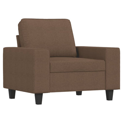 4-delige Loungeset stof bruin