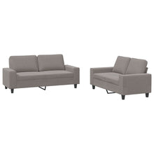 2-Delige Loungeset Stof Taupe met kussens