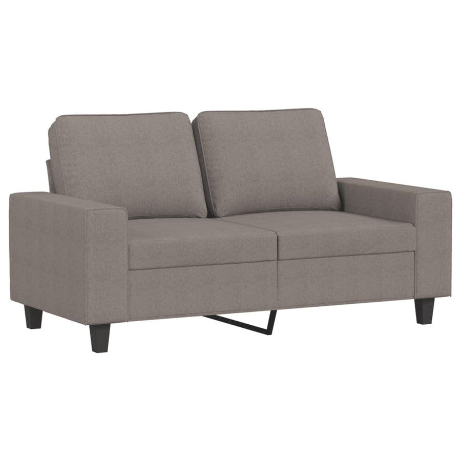 2-Delige Loungeset Stof Taupe met kussens