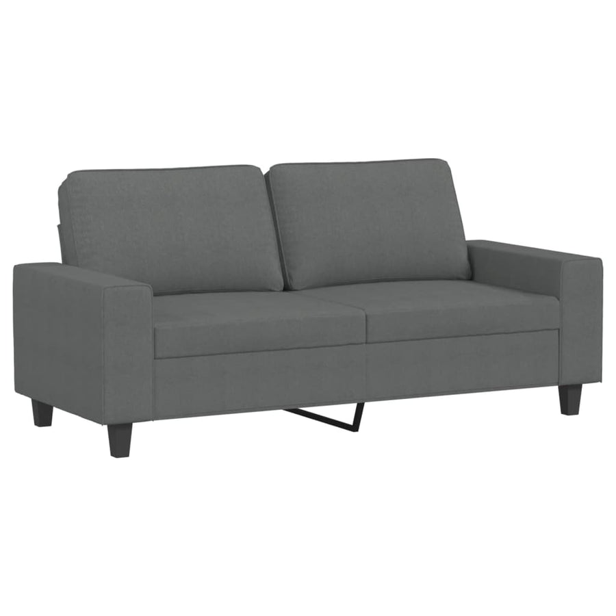 3-delige Loungeset stof donkergrijs