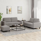 3-delige Loungeset stof taupe