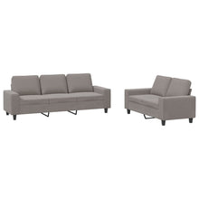 2-Delige Loungeset Stof Taupe met kussens