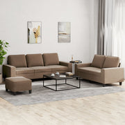 3-piece Lounge set fabric brown