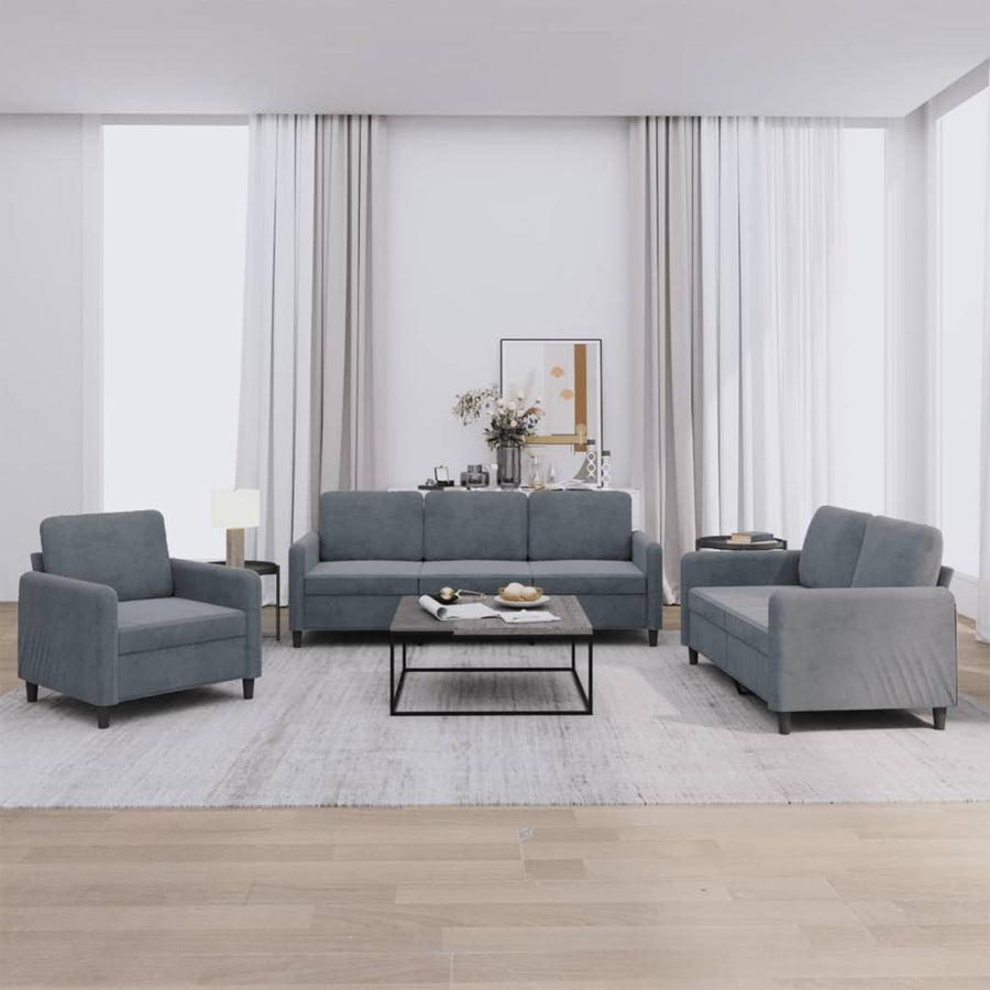 4-Delige Loungeset Met Kussens Fluweel