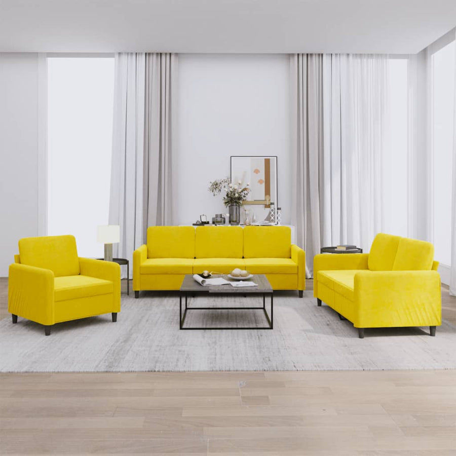4-Delige Loungeset Met Kussens Fluweel