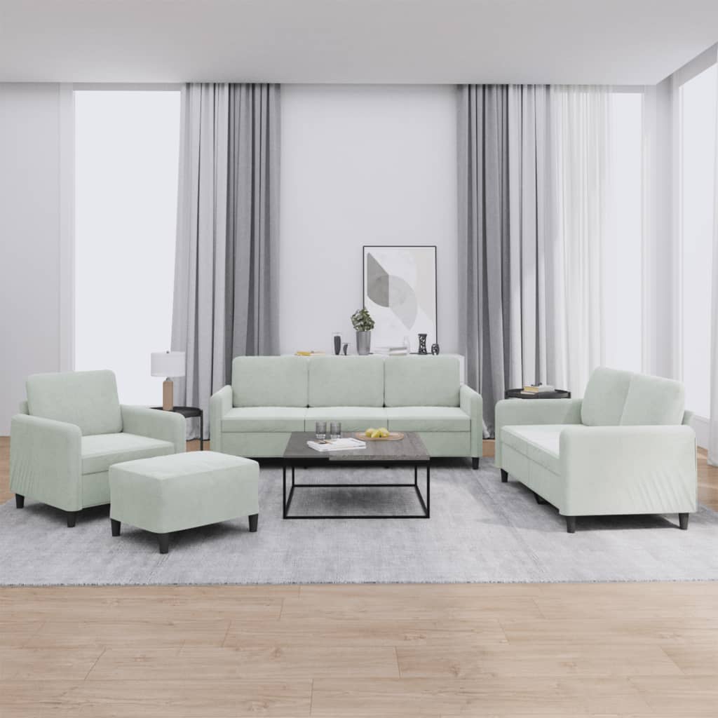3-Delige Loungeset Fluweel