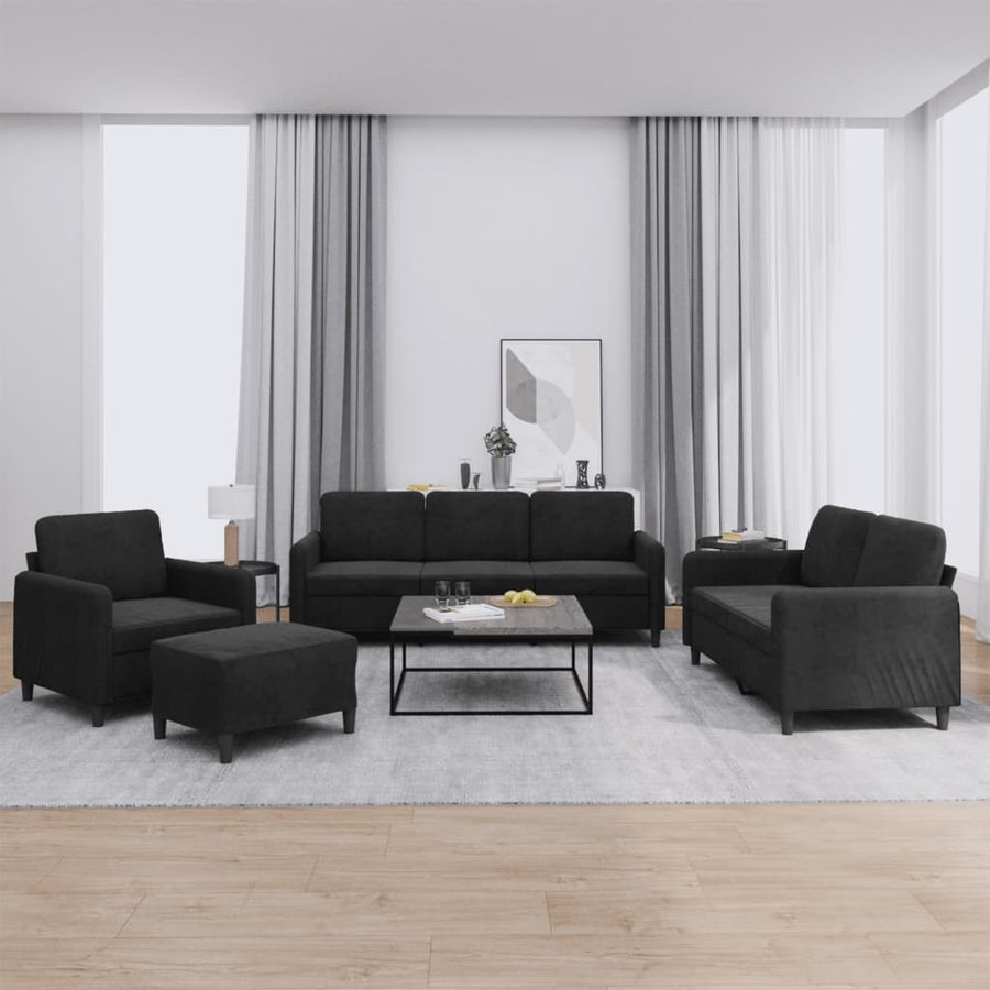 3-Delige Loungeset Fluweel
