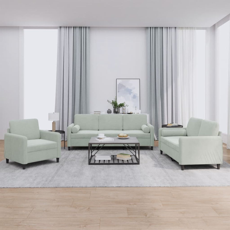 3-Delige Loungeset Fluweel